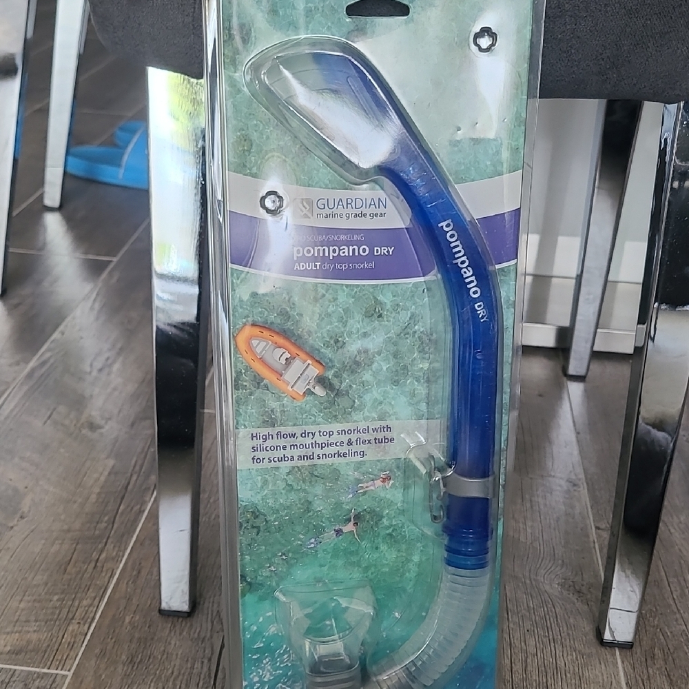 Guardian Pompano Dry Snorkel in Blue